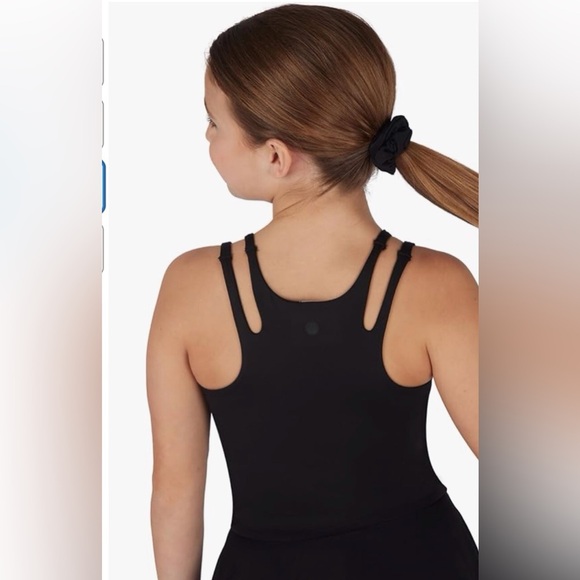 Yogalicious Girls 2Pc Sunrise Cut-Out Tank + Tulip Hem Skort Activewear Set - Picture 3 of 16